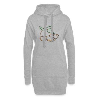 Mandarine - Hoodie-Kleid - Grau meliert - Vorne