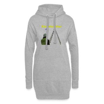 Einsatzleiter Feuerwehr - Hoodie-Kleid - Grau meliert - Vorne