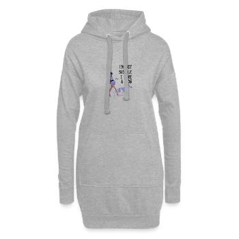 Conception de chien pour les propriétaires de chiens - Sweat-shirt à capuche long Femme - gris chiné - Devant