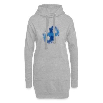 Infinity splash - Hoodie-Kleid - Grau meliert - Vorne