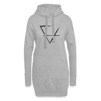Element Erde - Hoodie-Kleid - Grau meliert - Vorne