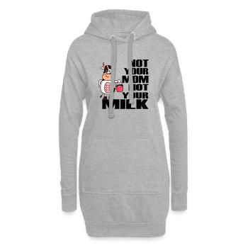 Lustige Sprueche vegan veganer veganerin Geschenk - Hoodie-Kleid - Grau meliert - Vorne