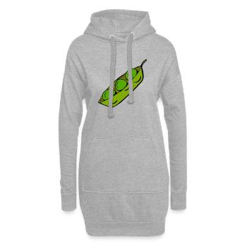 Erbsen - Hoodie-Kleid - Grau meliert - Vorne