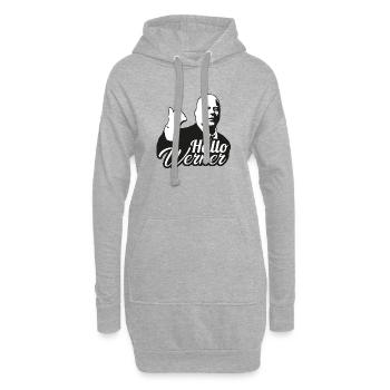 Hallo Werner! Stefan Hentschel - Hoodie-Kleid - Grau meliert - Vorne