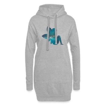 Fairy - Hoodie-Kleid - Grau meliert - Vorne