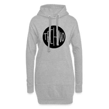 Techno Techno - Hoodie Dress - heather grey - Front