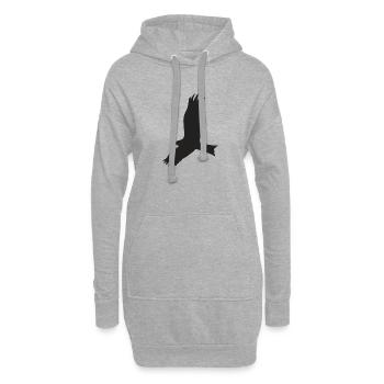 Vogel Bird Freedom Freiheit Wildnis Geschenk - Hoodie-Kleid - Grau meliert - Vorne