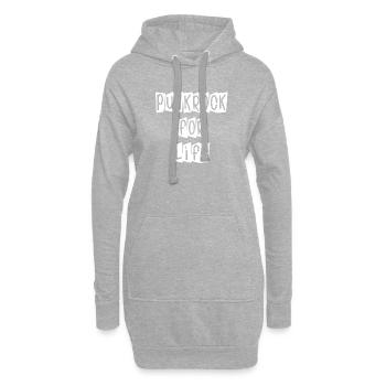 Punkrock for life alternativ lifestyle Geschenk - Hoodie-Kleid - Grau meliert - Vorne