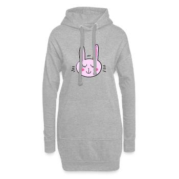 Luftballons Herz liebe Geschenk cool freshe - Hoodie-Kleid - Grau meliert - Vorne