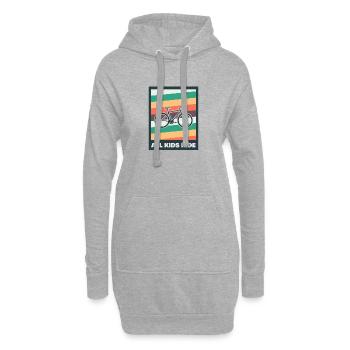 FAHRRAD FAHREN MOTIV - Hoodie-Kleid - Grau meliert - Vorne