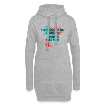 70ème anniversaire - Sweat-shirt à capuche long Femme - gris chiné - Devant