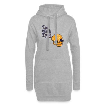 Day of the dead - Hoodie-Kleid - Grau meliert - Vorne