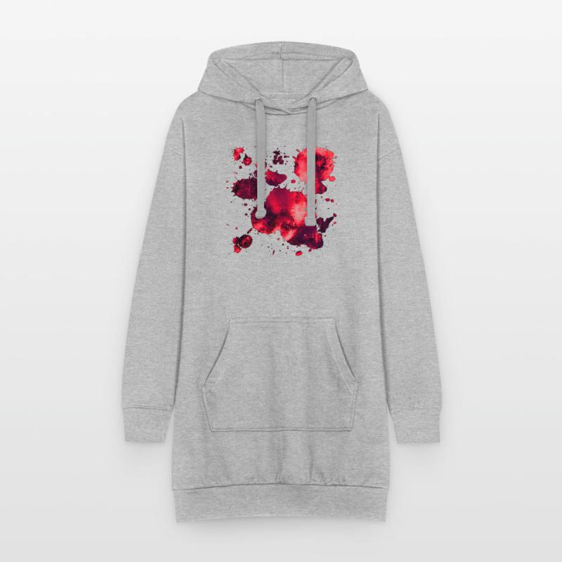 gxp psychedelic color gradient pattern WF red Hoodie Dress