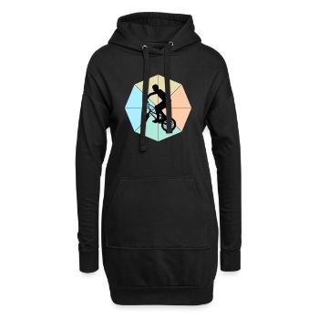 BMX - Hoodie-Kleid - Schwarz - Vorne