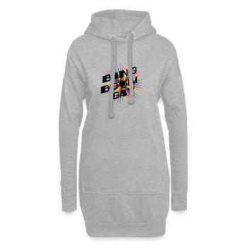 Bang Boom Gay LGBT Rainbow Gay Pride - Sweat-shirt à capuche long Femme - gris chiné - Devant