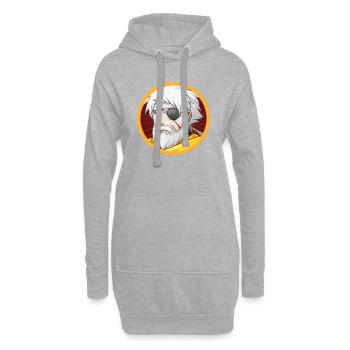 Papa - Hoodie-Kleid - Grau meliert - Vorne