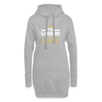 The Legend has retired pension Départ à la retraite - Sweat-shirt à capuche long Femme - gris chiné - Devant