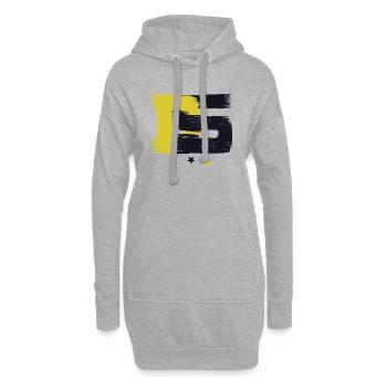 Eklusiv, cadeau DS Design Stylish - Sweat-shirt à capuche long Femme - gris chiné - Devant