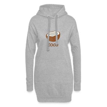 Coco - Hoodie-Kleid - Grau meliert - Vorne
