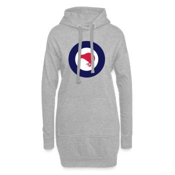 Roundel of New Zealand Air Force - Neuseeland - Hoodie-Kleid - Grau meliert - Vorne