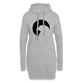 Adler - Hoodie-Kleid - Grau meliert - Vorne
