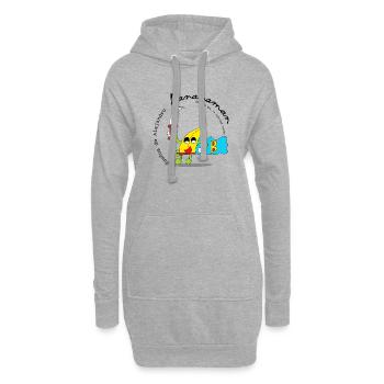 Bananaman - Hoodie-Kleid - Grau meliert - Vorne