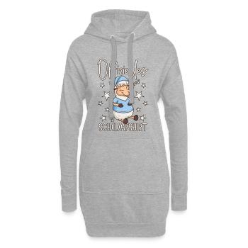 Schafshirt Schlafen Offizielles Schlafshirt Schaf - Hoodie-Kleid - Grau meliert - Vorne