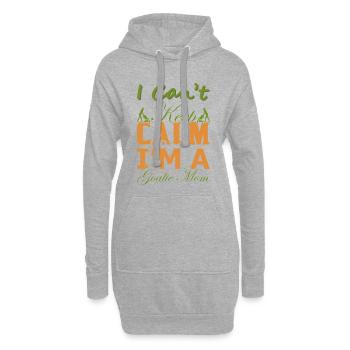 Cadeau drôle de maman gardien – Chemise Je n’arrive pas à garder son calme - Sweat-shirt à capuche long Femme - gris chiné - Devant