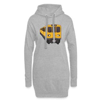 Berlin - Hoodie-Kleid - Grau meliert - Vorne