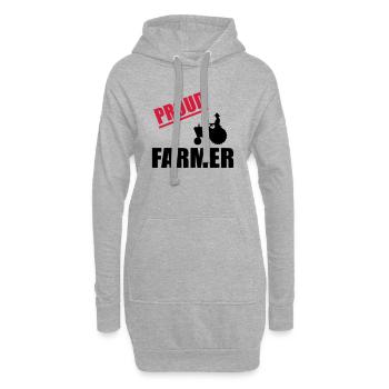 stolzer Bauer 3 - Hoodie-Kleid - Grau meliert - Vorne