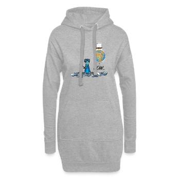 Plastic Planet - NOW... Die Hüter von Orbis - Hoodie-Kleid - Grau meliert - Vorne