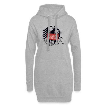 Ausser Betrieb trans - Hoodie-Kleid - Grau meliert - Vorne