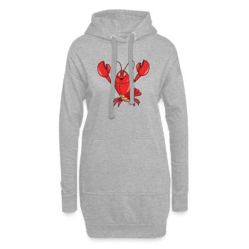 Hummer - Hoodie-Kleid - Grau meliert - Vorne
