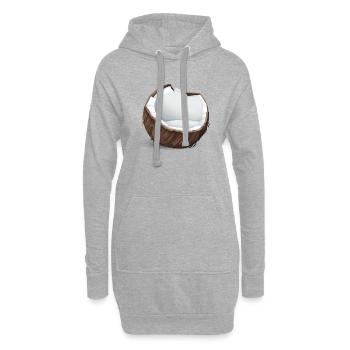 Kokusnuss - Hoodie-Kleid - Grau meliert - Vorne