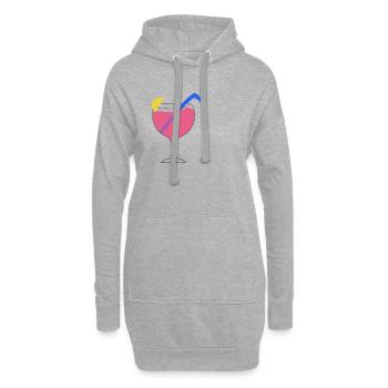 cocktail - Hoodie-Kleid - Grau meliert - Vorne