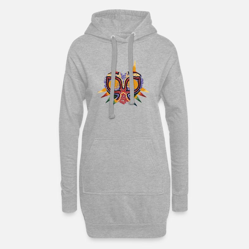 Major - Hoodie-Kleid - Grau meliert