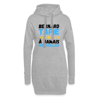 marseille foot marseillais - Sweat-shirt à capuche long Femme - gris chiné - Devant
