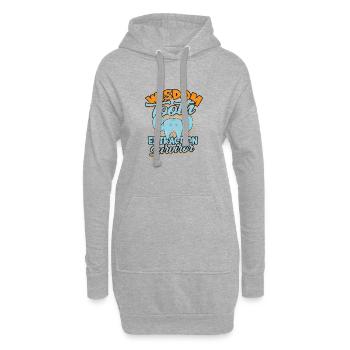 Survivant de l’extraction des dents de sagesse - Racine des dents - Sweat-shirt à capuche long Femme - gris chiné - Devant