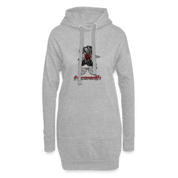 Motorsport-Mutter Racing Mama Von Rennfahrer Mama - Hoodie-Kleid - Grau meliert - Vorne