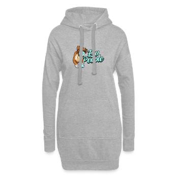 Ew People - Tierarzt - Hoodie-Kleid - Grau meliert - Vorne