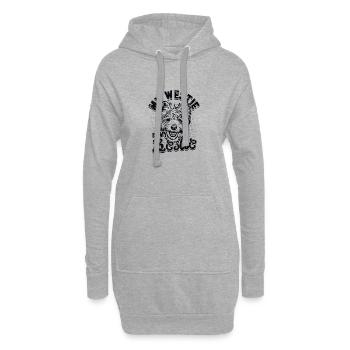 Mon westie est mon meilleur ami - amoureux des chiens - Sweat-shirt à capuche long Femme - gris chiné - Devant