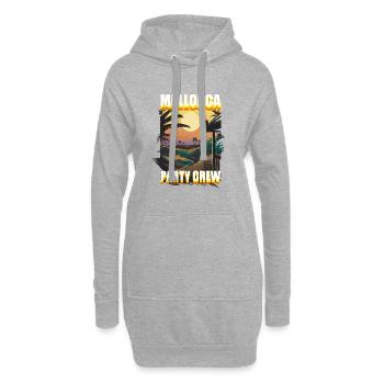Mallorca Party Crew Spanien Saufen Bier Männer - Hoodie-Kleid - Grau meliert - Vorne