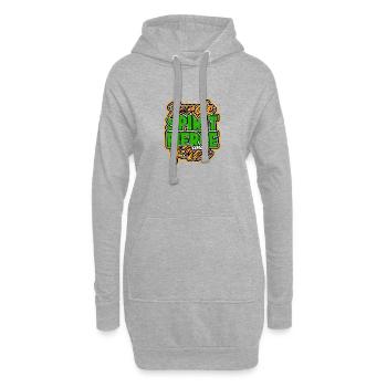 Ich mache keine Fehler in der Küche; Ich kreiere - Hoodie-Kleid - Grau meliert - Vorne