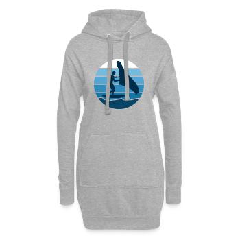 Hydrofoil Wingfoil Retro Foil Wing Wingfoiling Kit - Hoodie-Kleid - Grau meliert - Vorne