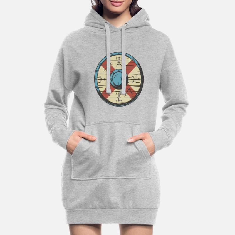 Viking Shield Hoodie Dress