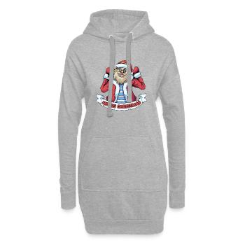 Cadeaux de Noël Noël - Sweat-shirt à capuche long Femme - gris chiné - Devant