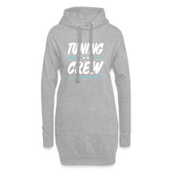 Équipe de réglage - Sweat-shirt à capuche long Femme - gris chiné - Devant