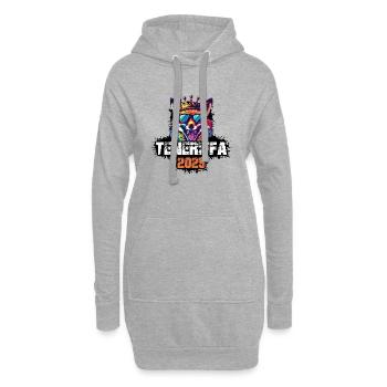Teneriffa 2025 Urlaub Fuchs - Hoodie-Kleid - Grau meliert - Vorne