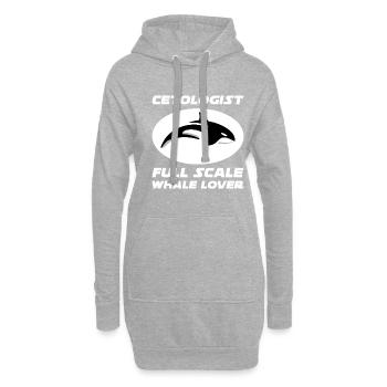 Wal Meer Geschenk Ozean Geschenk - Hoodie-Kleid - Grau meliert - Vorne