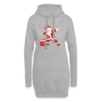 Cadeaux de Noël Noël - Sweat-shirt à capuche long Femme - gris chiné - Devant